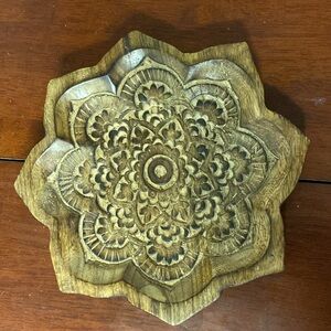 Intricate Brown Wooden Decor by Earthbound